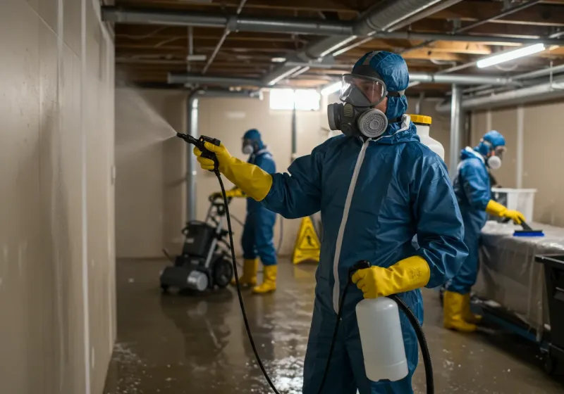 Basement Sanitization and Antimicrobial Treatment process in Saint Jo, TX